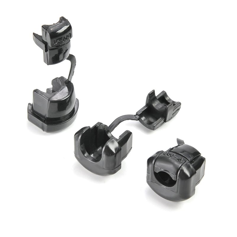 Fielect Round Cable Wire Strain Relief Bush Grommet Round Strain Relief Bushing Electric Cable Protection Cord Buckle 6N-4 40 Pcs - Image 1